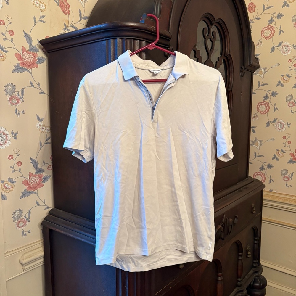 Calvin Klein Zip-Up Polo